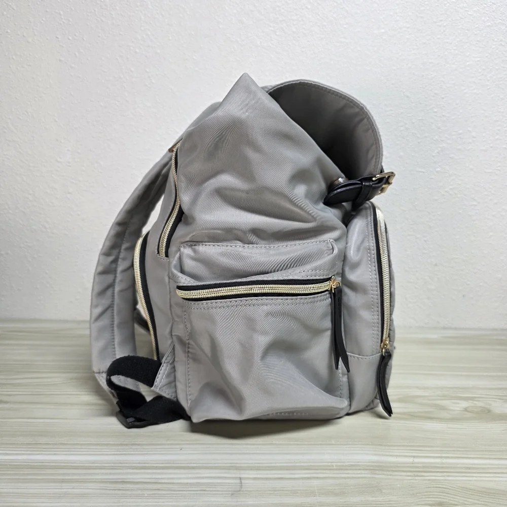 VOGSHOW Gray Stylish Travel Baby Bag, Backpack